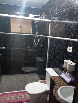 Towels, soap, toilet paper