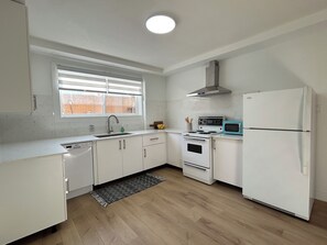 Microwave, oven, stovetop, dishwasher