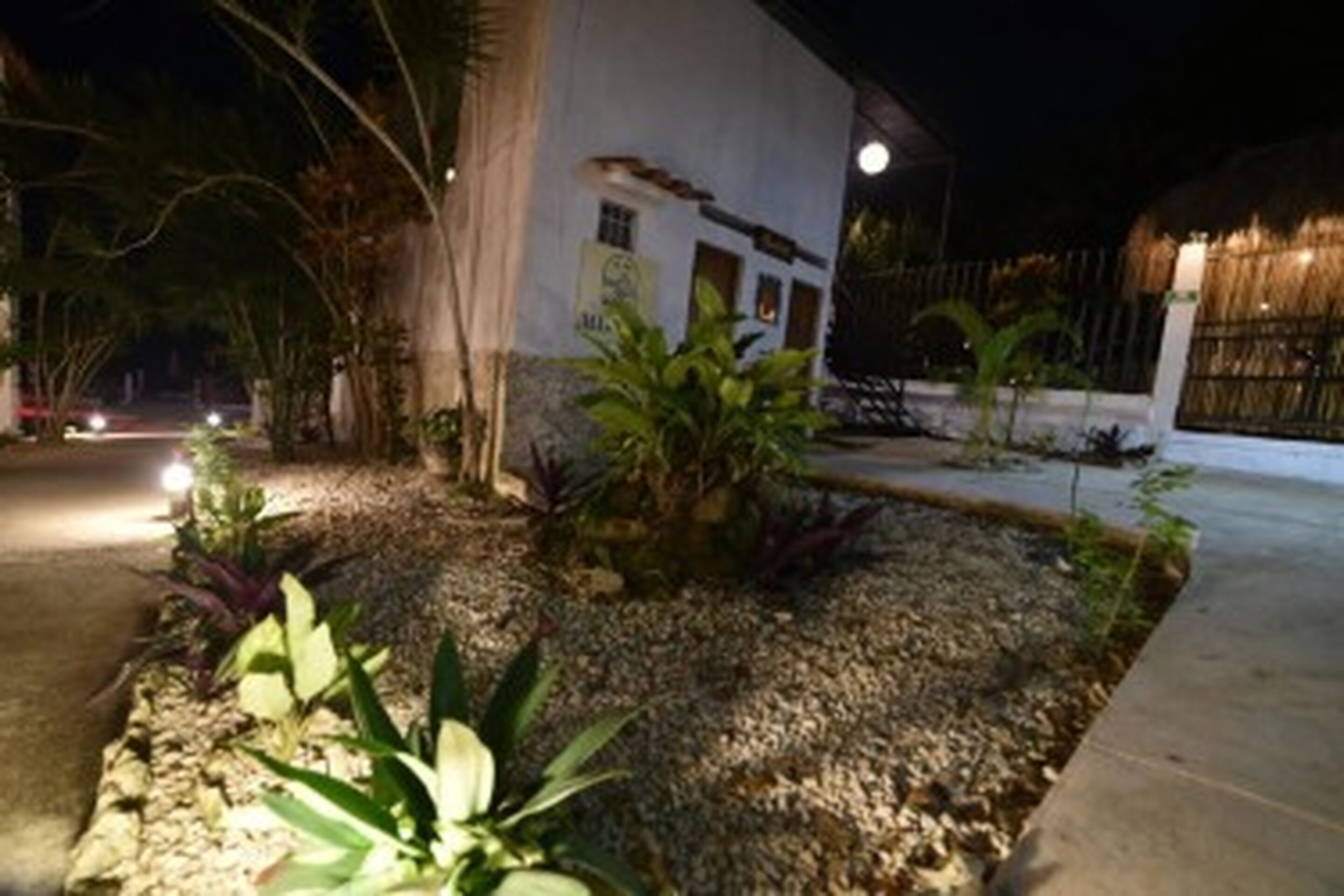 Chambre Quadruple Confort, vue jardin | Enceinte de l’hébergement