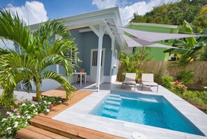 Outdoor pool - Bungalov se nachází v tiché lokalitě obklopené zelení. (Saint-Pierre)