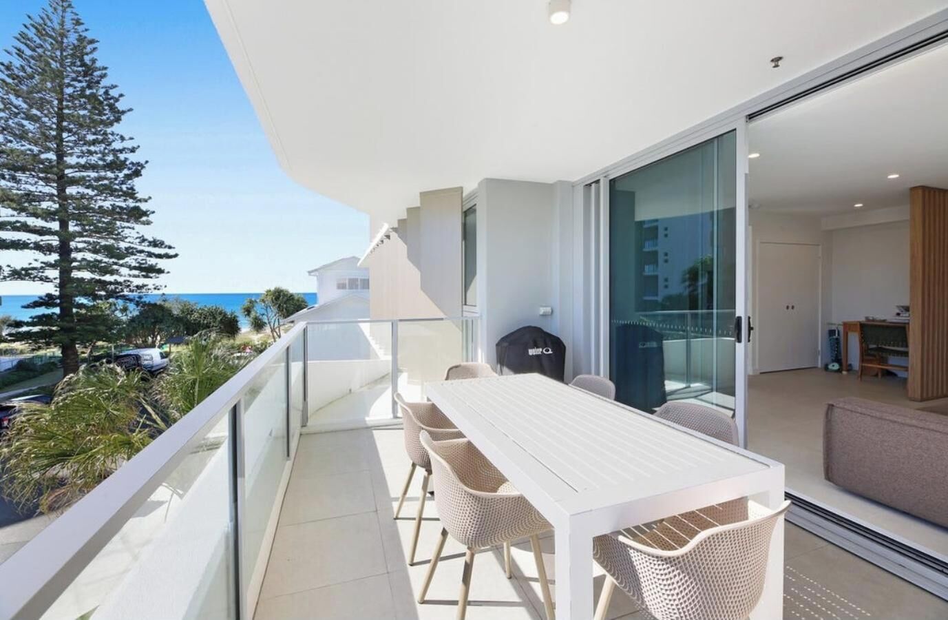 Apartment, Balcony, Beach View | Outdoor dining