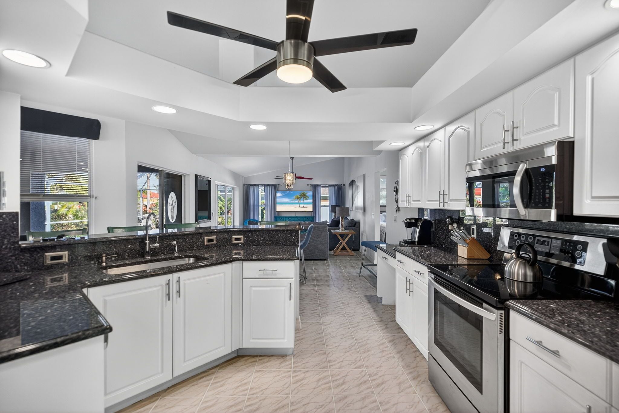 Microwave, oven, stovetop, dishwasher