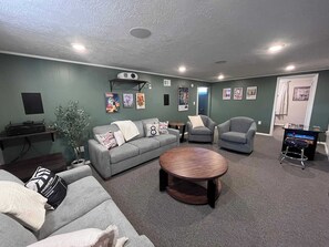 TV, video games, offices