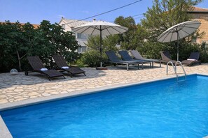 Pool - Pool Apt 3 - Novi Vinodolski (Ground), Novi Vinodolski, Croatia (Novi Vinodolski)