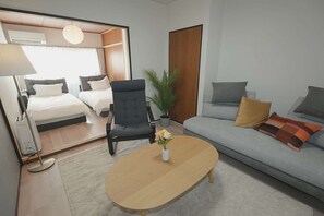 1 室のベッドルーム、アイロン / アイロン台、WiFi (無料)、ベッドシーツ