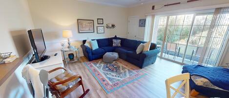 Vista frontal de la propiedad