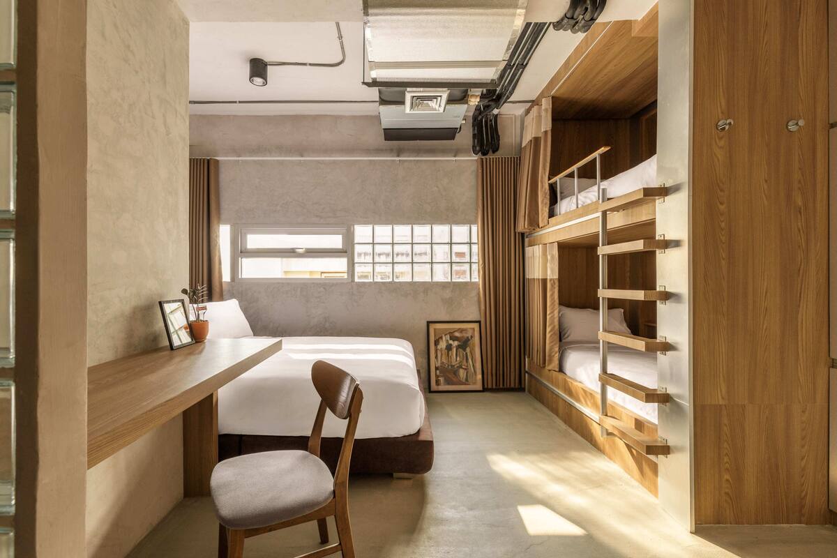 Quadruple Room, Multiple Beds, City View | Individually decorated, individually furnished, blackout curtains