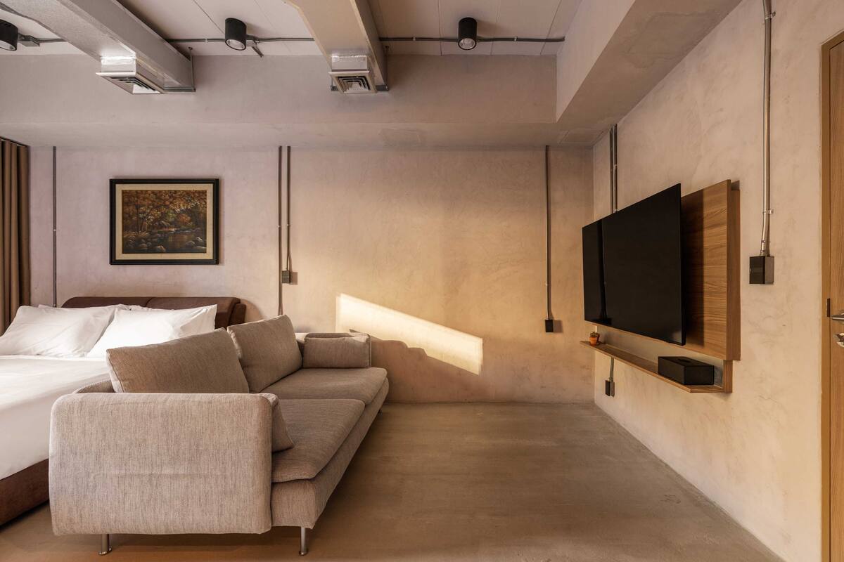 Family Room, Multiple Beds, City View | Living area | Smart TV