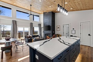 Interior - Private Luxe Cabin: Views+Hot Tub+Fire Pit+Bowling+Kids Play Area (Mineral Bluff)