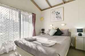 Cabaña familiar, 2 habitaciones, Se admiten mascotas | Wifi gratis