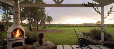 Cottage Luxe, vue vignoble | Terrasse/Patio