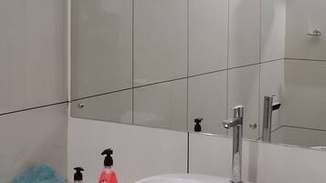 Towels, soap, toilet paper