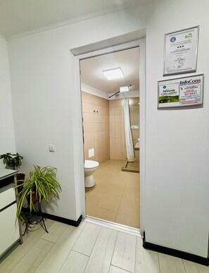 Shower, hair dryer, towels, soap - Sibiu-bedroom apartment in old center perfect to stay (Sibiu)