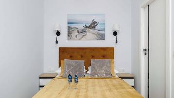 1 sovrum, skrivbord, strykjärn/strykbräda och wi-fi