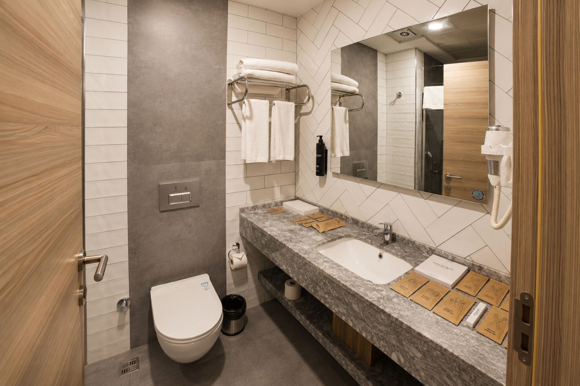 Comfort Twin Room | Bathroom | Shower, hair dryer, towels, soap