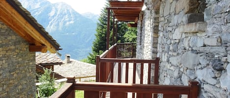 Maisonette, Balkon, Gartenblick | Balkon