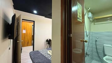 Deluxe Double Room, Patio | Bathroom | Shower, towels