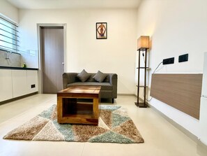 Signature Apartment, City View | Living area - Fortale Prime | Serviced Apartment (Bengaluru)