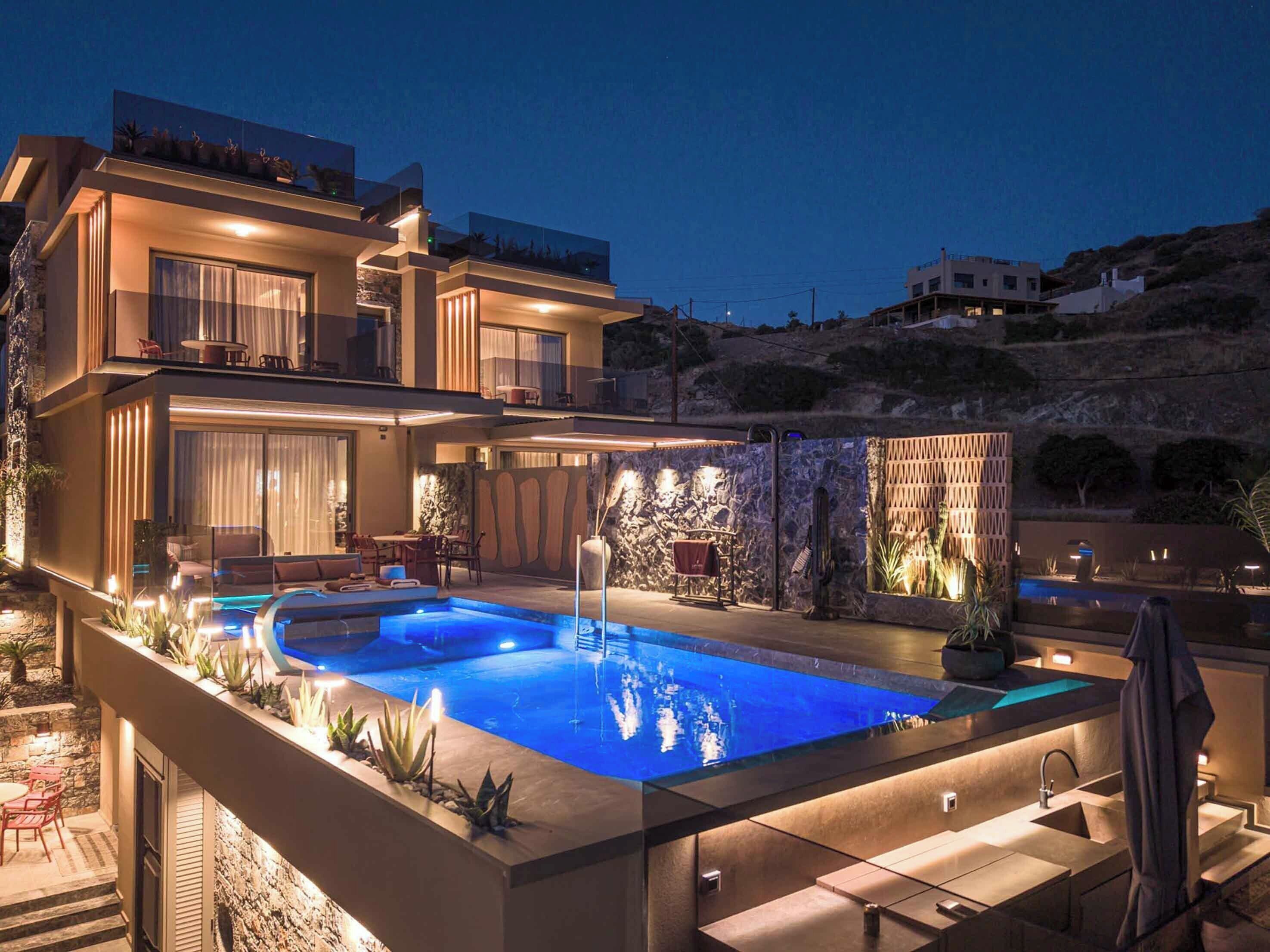 A heated pool