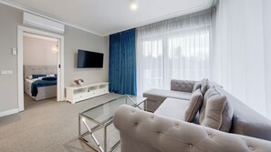 Apartment, Balcony | Living area | Flat-screen TV - Apartamenty Sun & Snow Rubus (Świnoujście)