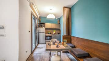 Familienapartment, Mehrere Schlafzimmer (Alternative Apartment 2 Pool & Spa) | Eigene KĂŒche