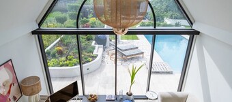 For 8 persons luxury detached waterfront Wellness villa with private pool and sauna.