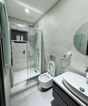 Junior Room, Balcony, City View | Bathroom | Free toiletries, hair dryer, towels, soap - Masters Lodge (Lugbe)