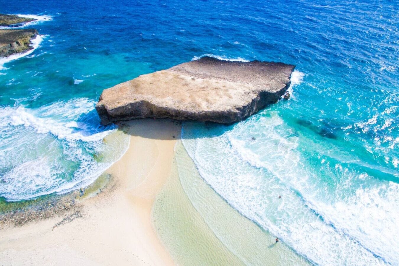 On the beach, sun-loungers, beach towels