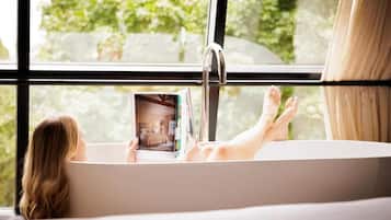 In-room safe, desk, laptop workspace, blackout curtains