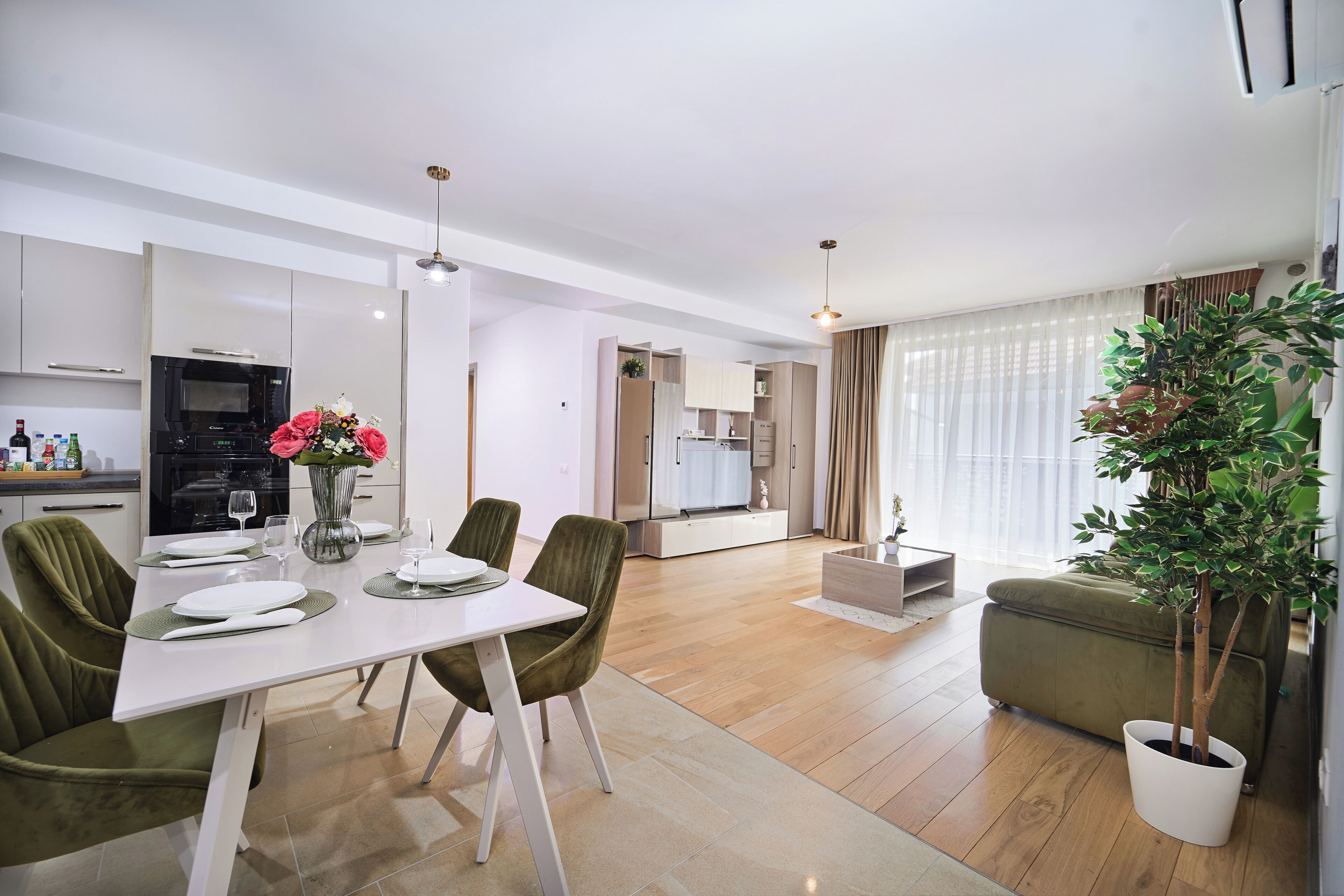 Apartamento exclusivo | Zona de estar | Una televisión, suelo radiante
