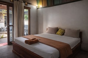 Camera doppia, balcone, vista giardino | Wi-Fi gratuito