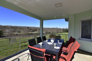 Villa, 3 Bedrooms, Private Pool, Garden View | Dining room - Comfortable Holiday Home With Pool (Buje)
