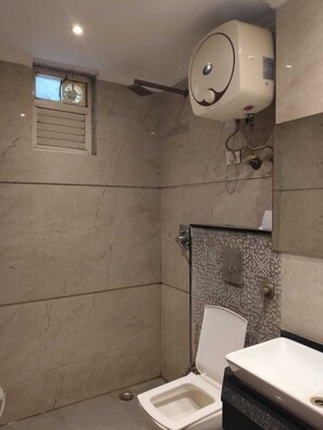 Free toiletries, hair dryer, slippers, towels