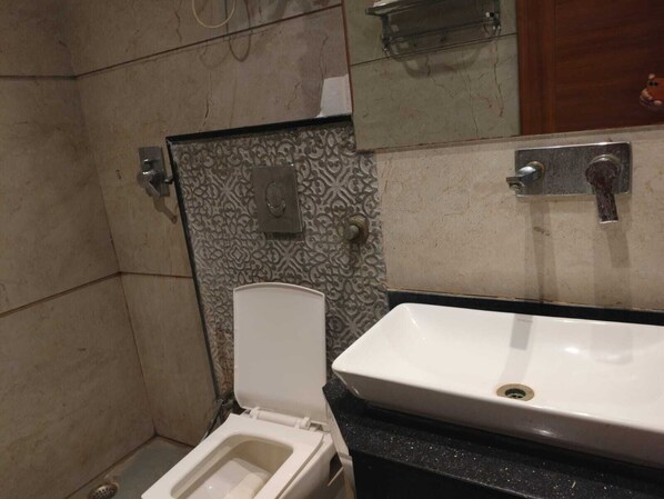 Free toiletries, hair dryer, slippers, towels