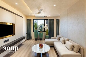 Premium-studiosuite - byudsigt | Opholdsområde