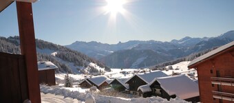 Apartment Les Saisies near resort center shops