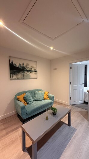 Living area - Cozy 1 Bedroom Fully Furnished Apartment (Leicester)