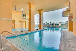 Indoor pool, a heated pool - Calypo 3-608 Incredible Home W Exceptional Views. 3Br sleeps 8 (Panama City Beach)
