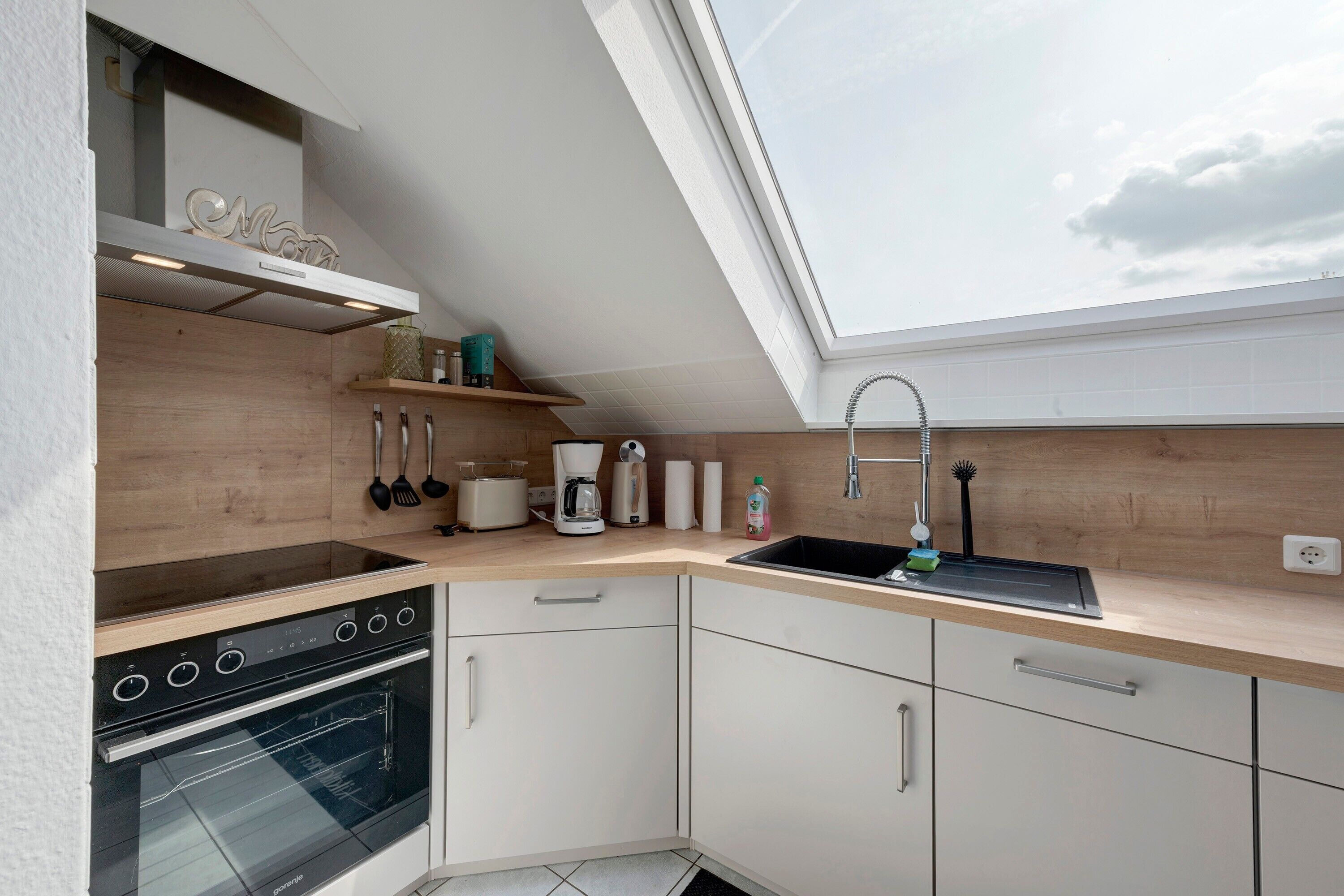 Refrigerador, horno, placa de cocina, lavavajillas