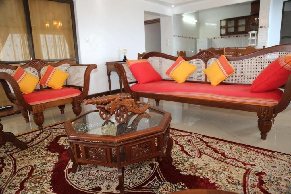 Family Apartment | Living area | 32-inch Smart TV with digital channels
