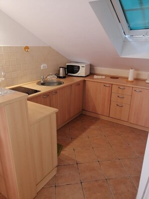 Standard Apartment, Balcony, Sea View | Private kitchen - Vista dal Mare Pag (Pag)