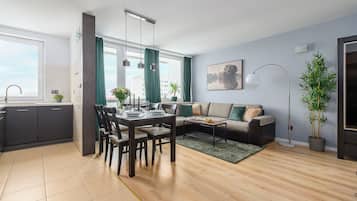 Comfort Apartment | Living area | 40-inch LCD TV with digital channels