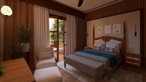 Deluxe dubbelrum eller tvåbäddsrum | Skrivbord och gratis wi-fi