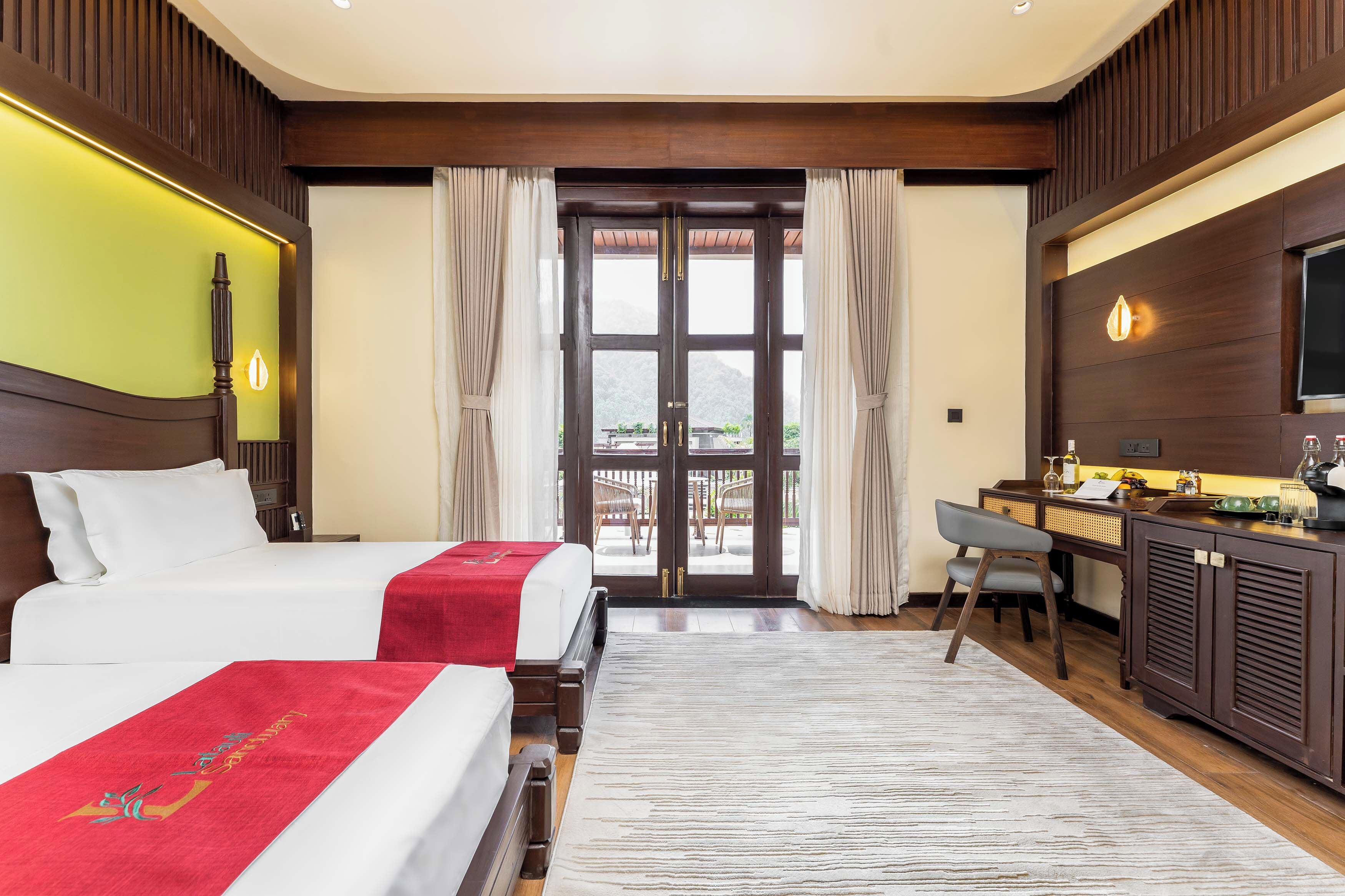 Deluxe Twin Room | エジプト綿のシーツ、高級寝具、羽毛の掛け布団、低反発ベッド