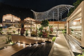 Front of property - evening/night - Latauli Sanctuary (Kalika)