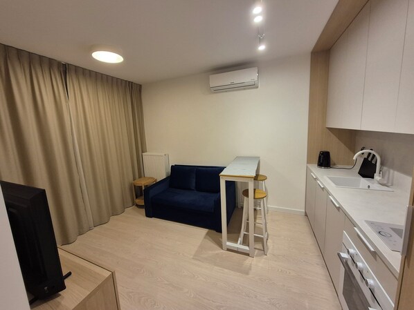 Departamento clásico | Cocina privada | Frigobar 