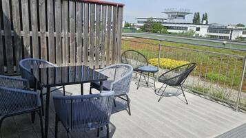 Apartamento, 1 cama de casal e sofá-cama, cozinha | Opções para refeição ao ar livre