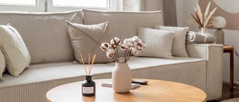 アパートメント 2 ベッドルーム キッチン | リビング エリア