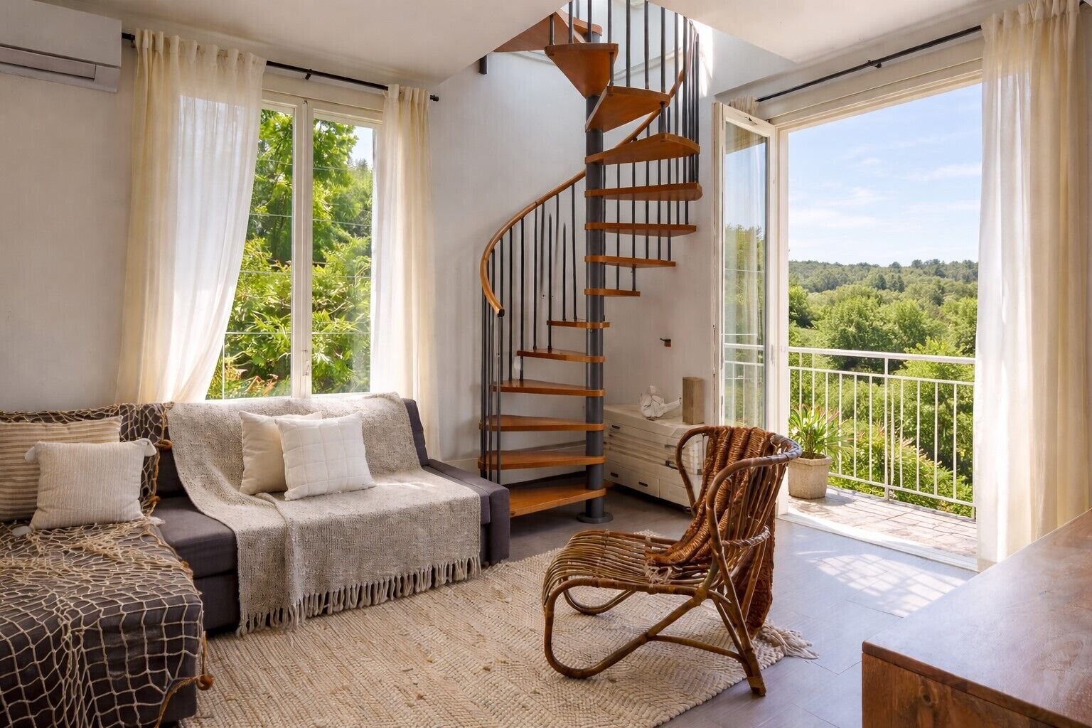 House (2 Bedrooms) | Living area | TV, fireplace