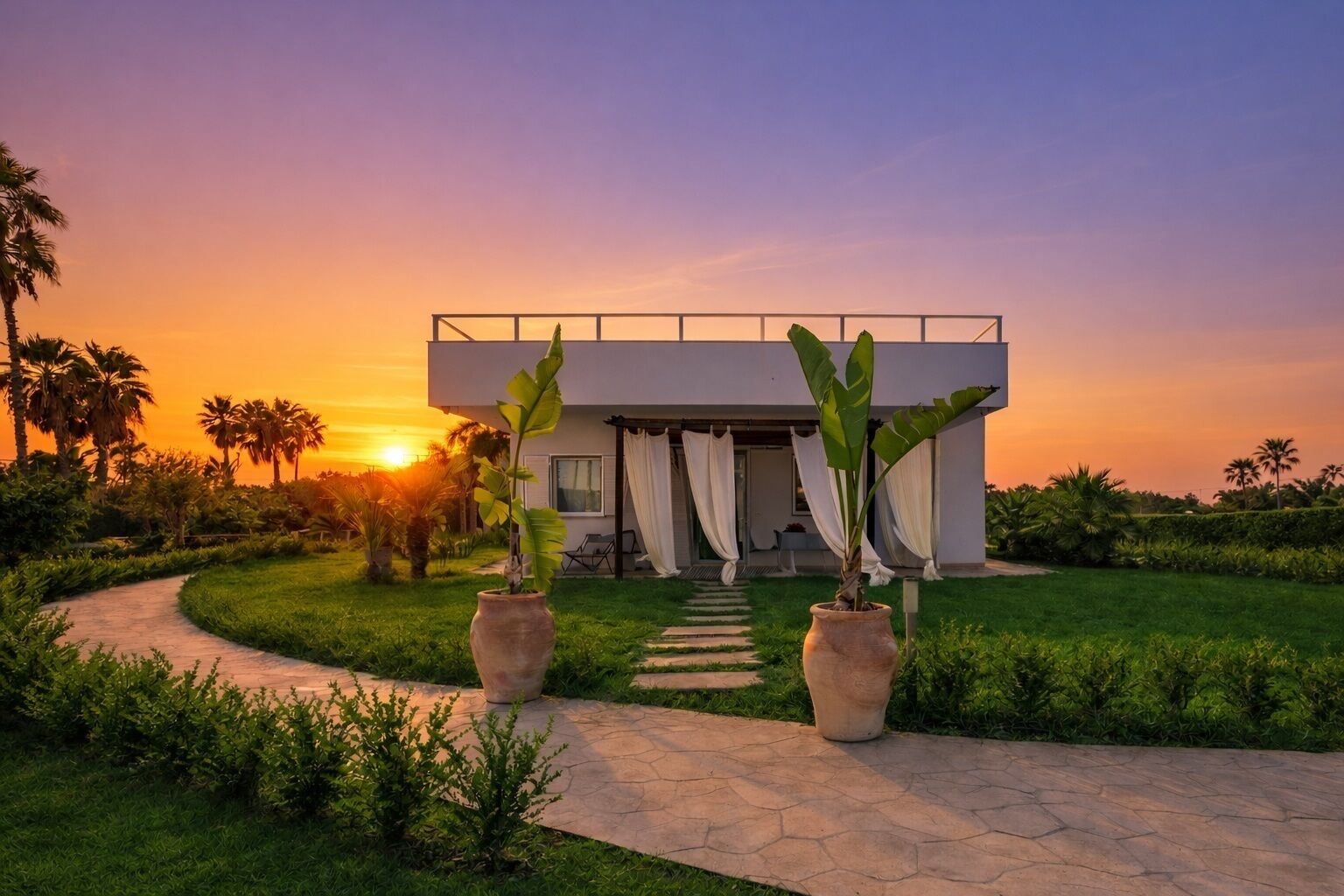 Façade de l’hébergement